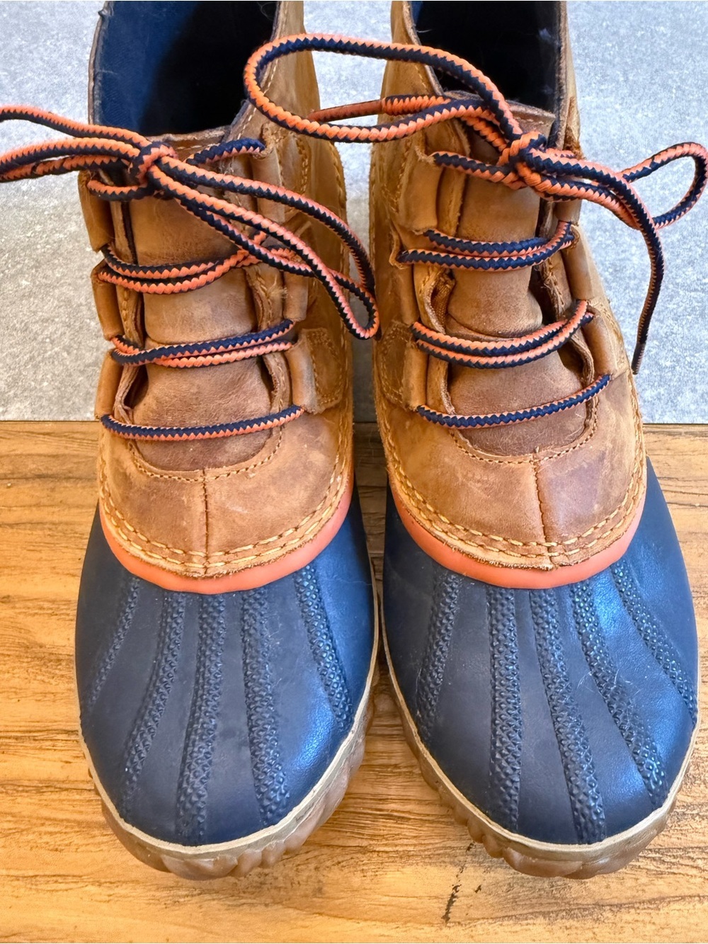 Sorel Out N About Leather Duck Boots Waterproof Ankle Booties Womens 8 - Picture 5 of 8
